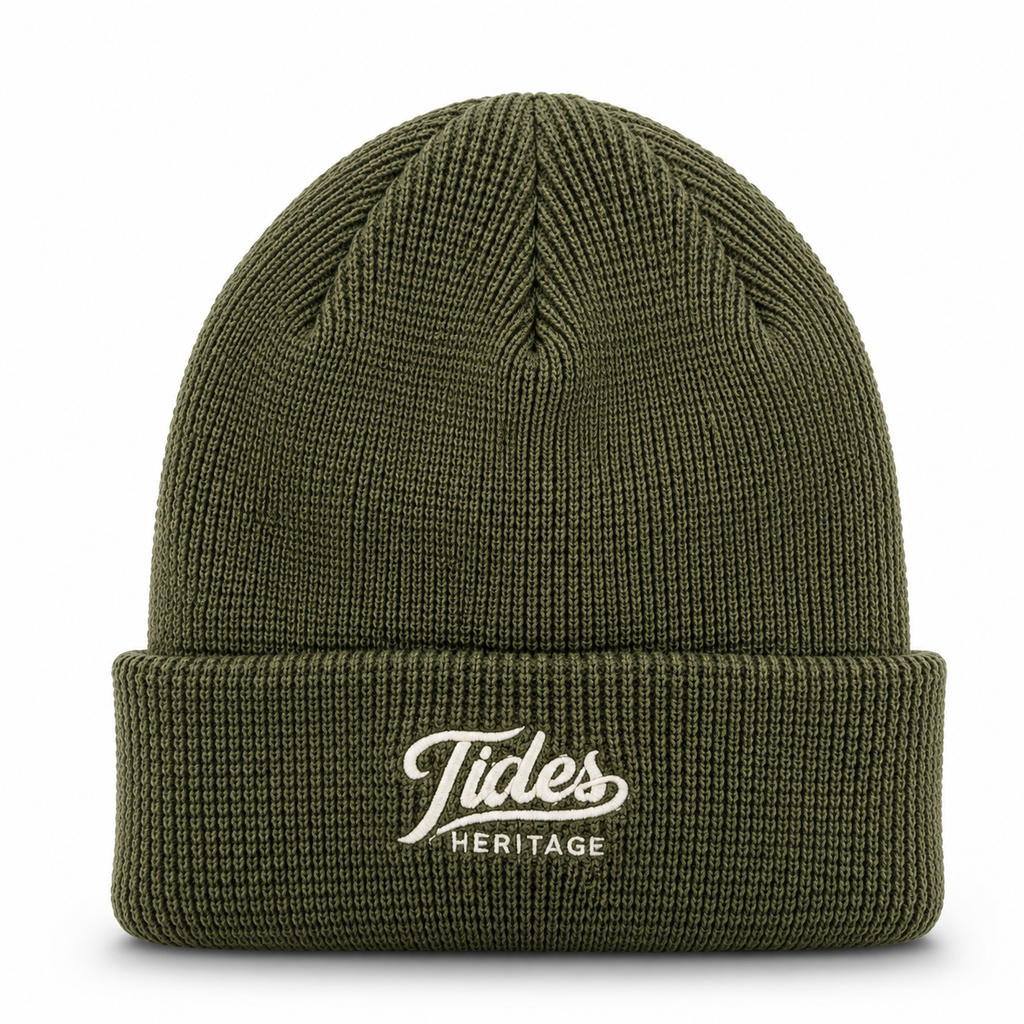 Heritage Waffle Beanie Forrest Pine