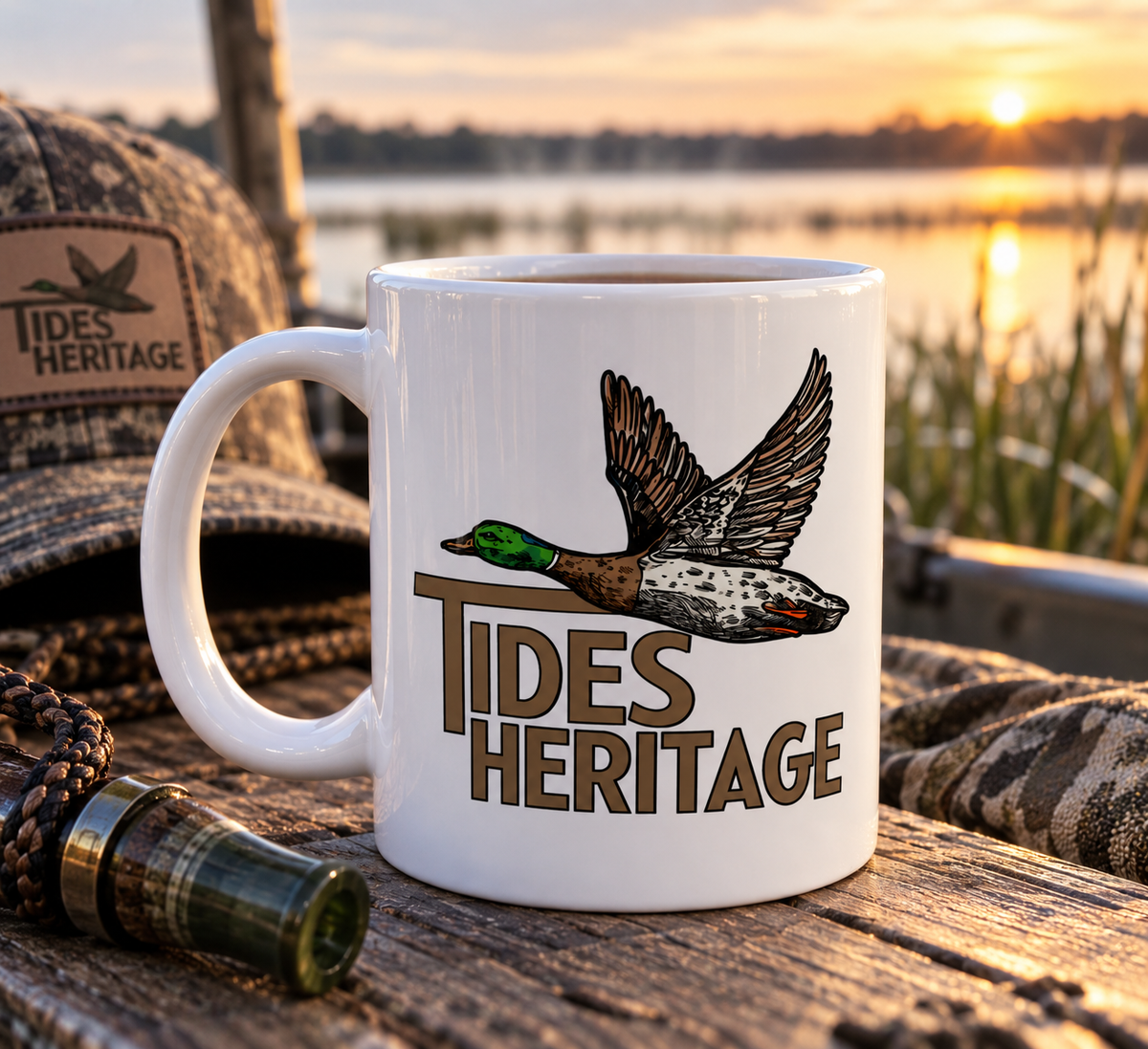 Winter Mallard Ceramic Coffee Mug