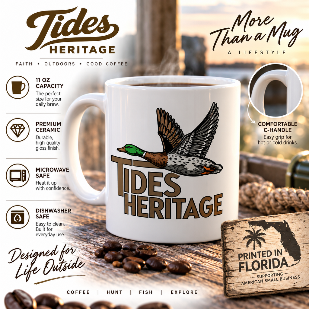 Winter Mallard Ceramic Coffee Mug