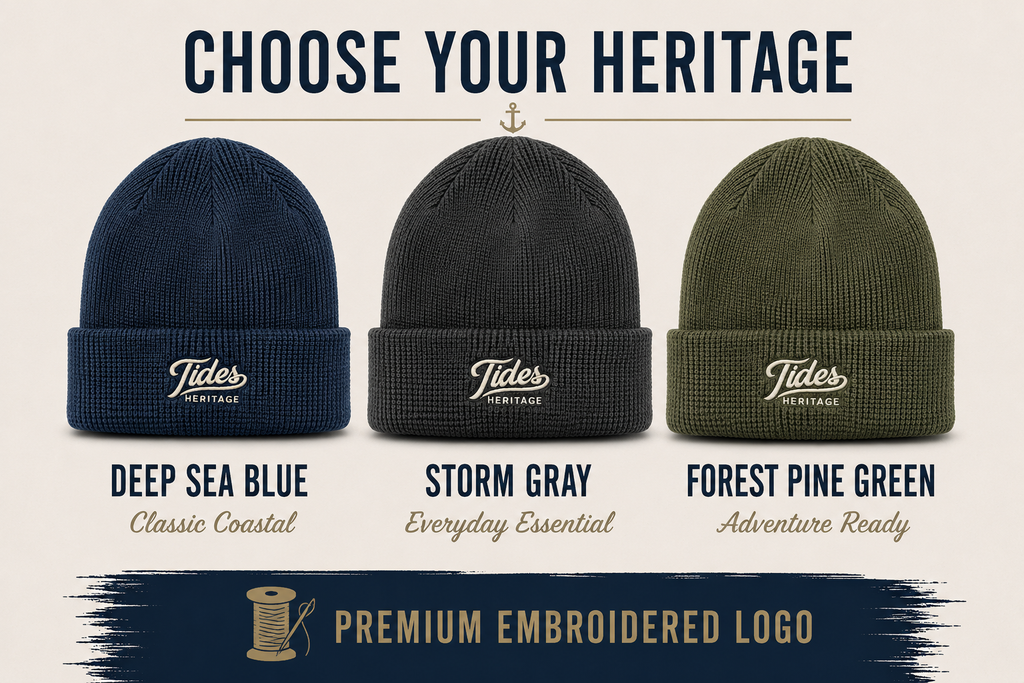 Heritage Waffle Beanie Storm Grey