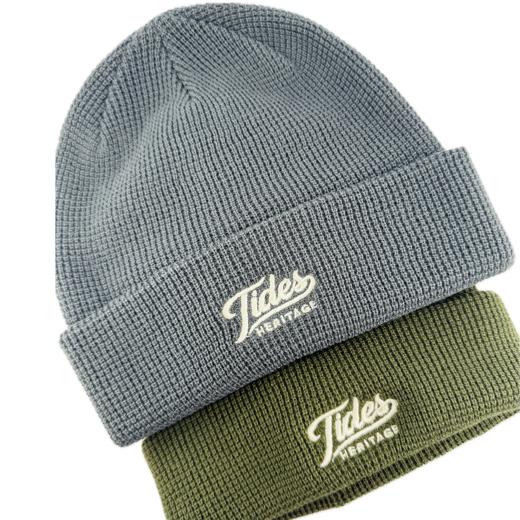 Heritage Waffle Beanie Storm Grey